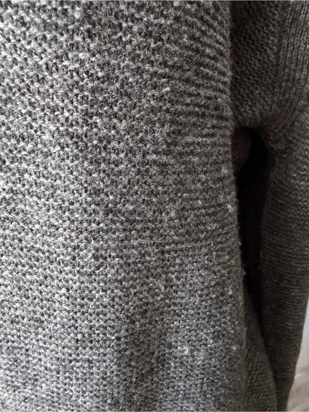Banana Republic Men's Shawl Collar Pullover Sweater - Dark Gray